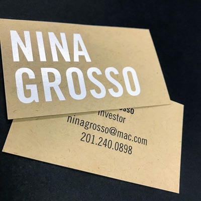 Natural kraft paper business card printing