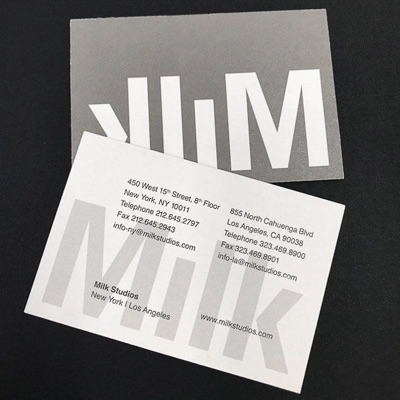 Custom european size offset business card