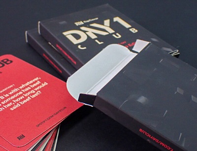 Custom playing card die cut box