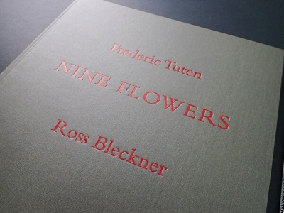 Cloth bound letterpress art book printing