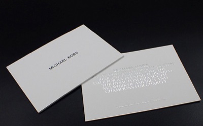 Foil stamp notecard