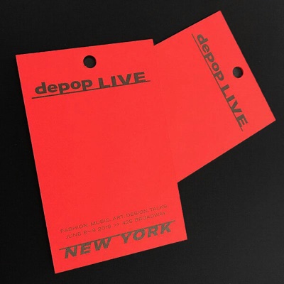 Imperial red classic crest print hangtags