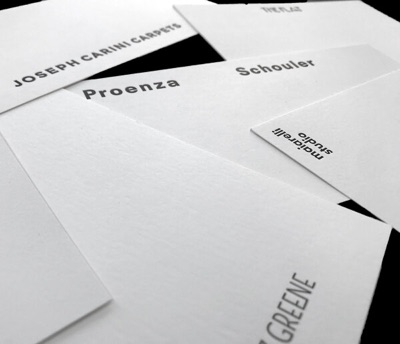 Letterpress letterhead buckslips