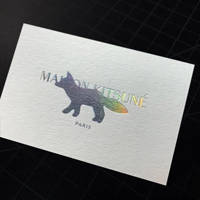 Holographic printing business cards