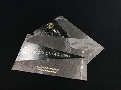 Spot uv gloss letterpress card