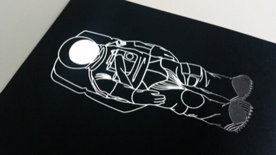 Silver foil stamp damagedgoodsnyc