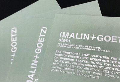 White gloss foil stamp matte label