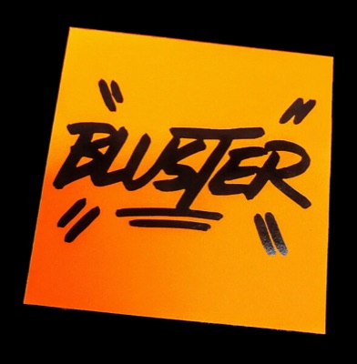 Neon ombre sticker