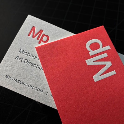 Letterpress solid knockout lettering publicide