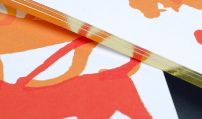 Gold edge gilding business card pantone offset