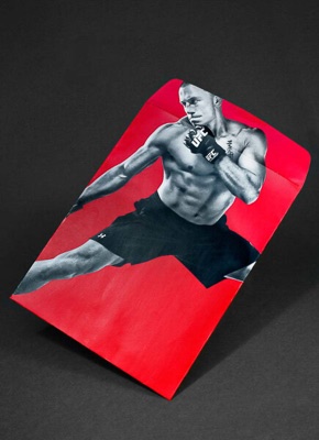 Branded full bleed a2 envelope